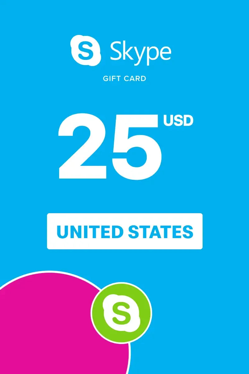 $25 Skype Prepaid Credit Gift Card [Online Code]