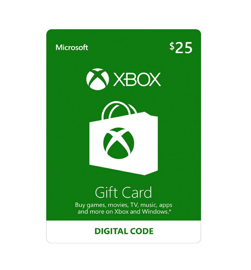 $25 Xbox Live Gift Card [Online Digital Code]