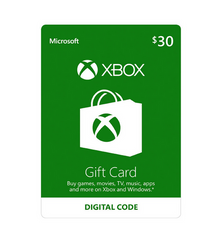 $30 Xbox Live Gift Card [Online Digital Code]