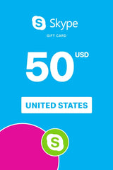 $50 Skype Prepaid Credit Gift Card [Online Code]