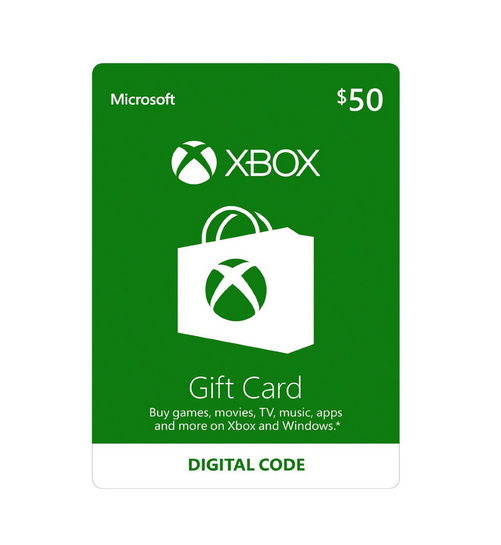 $50 Xbox Live Gift Card [Online Digital Code]