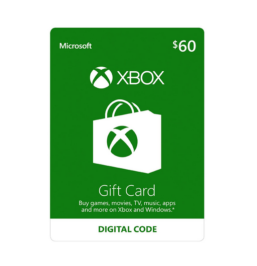 $60 Xbox Live Gift Card [Online Digital Code]