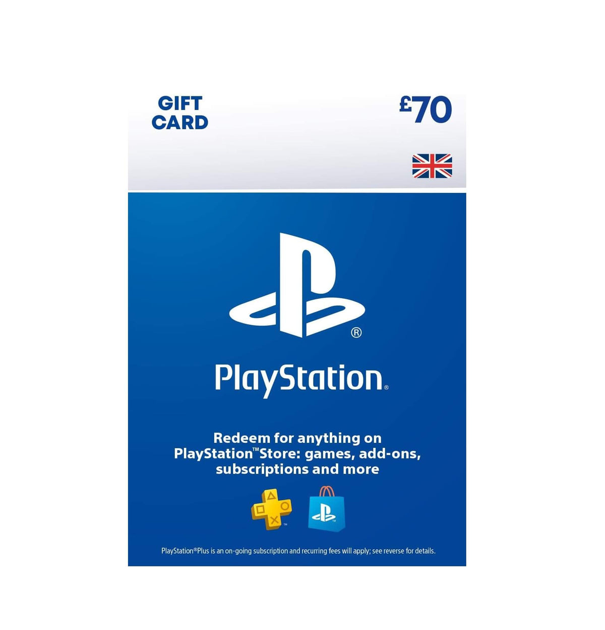 £70 PlayStation Store PSN Gift Card - PS3/ PS4/ PS Vita [UK Region Instant Digital Code]