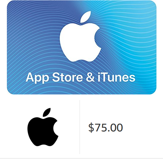 $75 App Store & iTunes Gift Cards - [US Region Instant Digital Code] Email Delivery