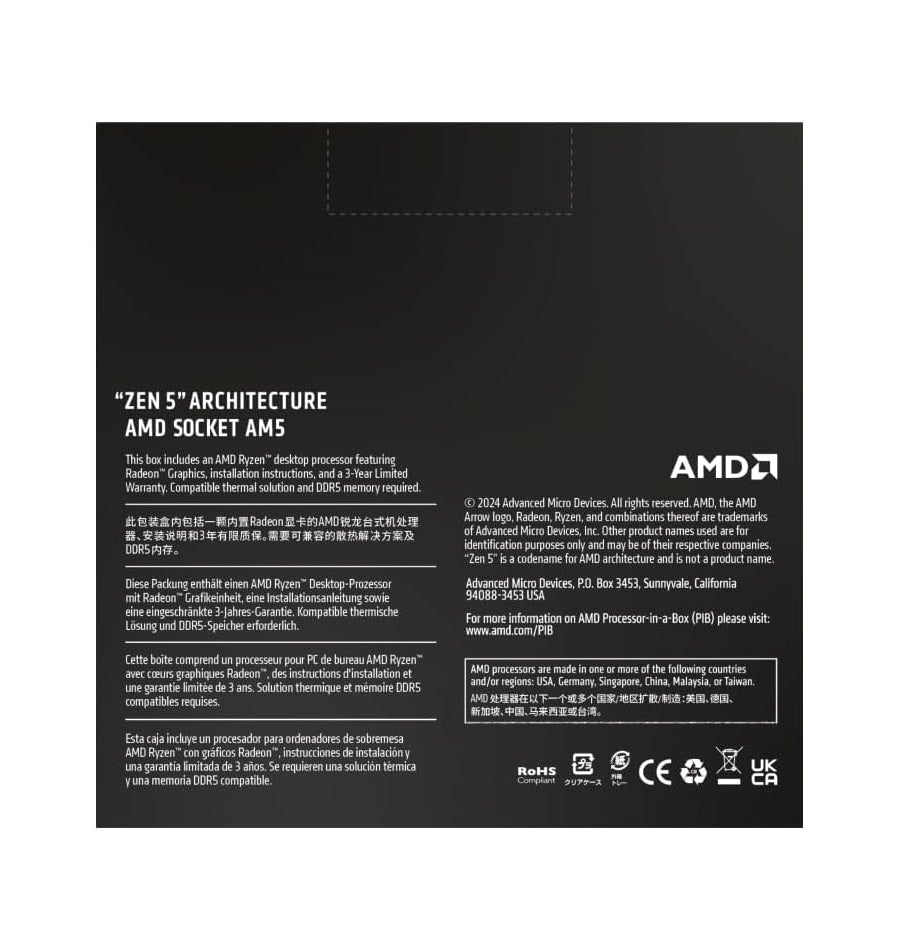 AMD Ryzen™ 9 9900X 12-Core 24-Thread Unlocked Desktop Processor