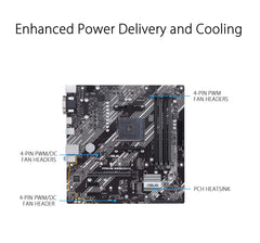 ASUS PRIME B550M-K AMD B550 Ryzen AM4 micro ATX Motherboard with Dual M.2