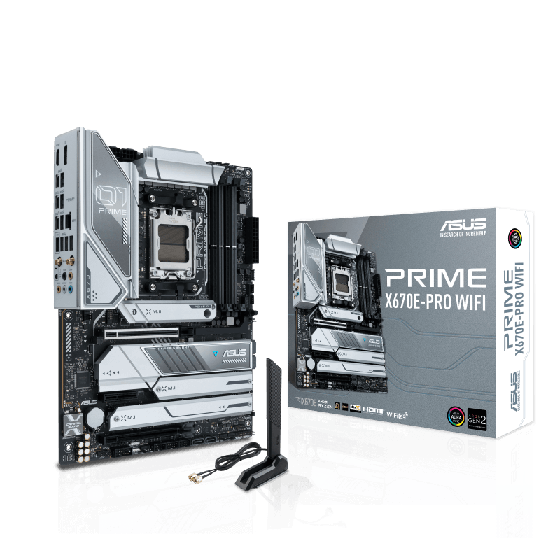 ASUS PRIME X670E-PRO WiFi CSM DDR5 AMD X670E (Ryzen AM5) ATX Motherboard with PCIe® 5.0