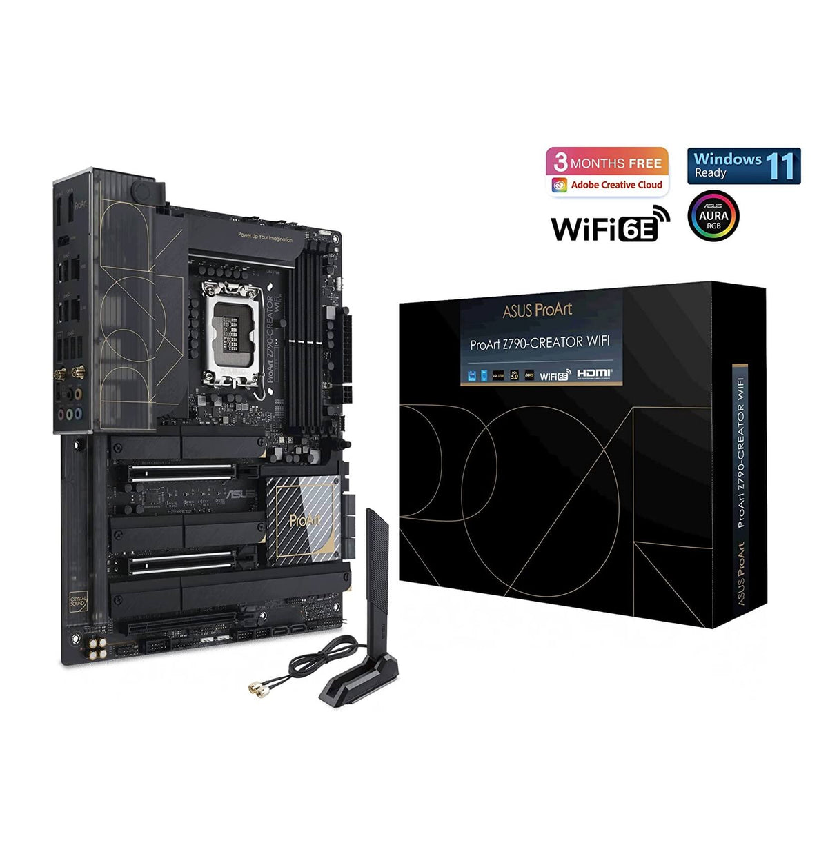 ASUS ProArt Z790 Creator WiFi 6E DDR5 LGA 1700 Intel 13th Gen ATX Content Creator Motherboard