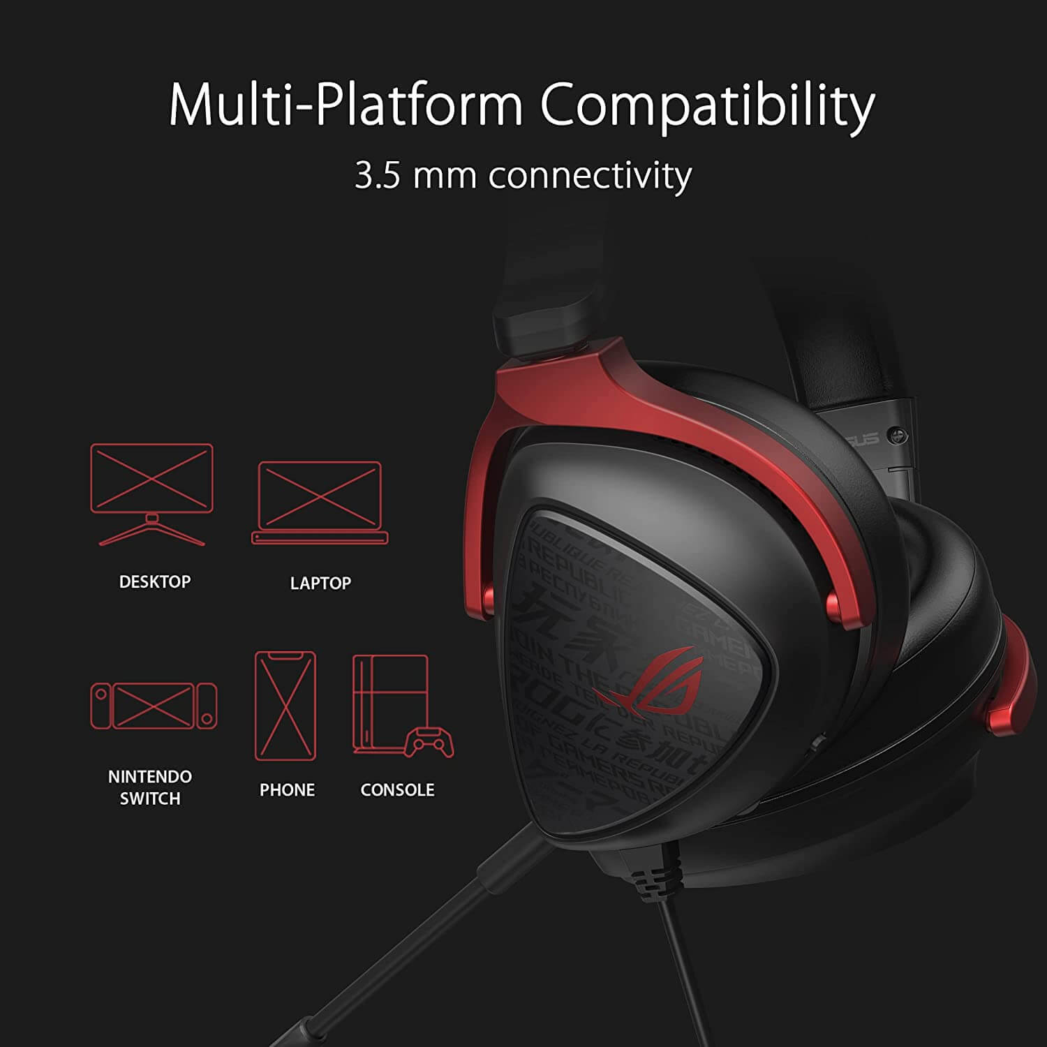 ASUS ROG DELTA S CORE 7.1 Surround Multi-Platform Wired Gaming Headset