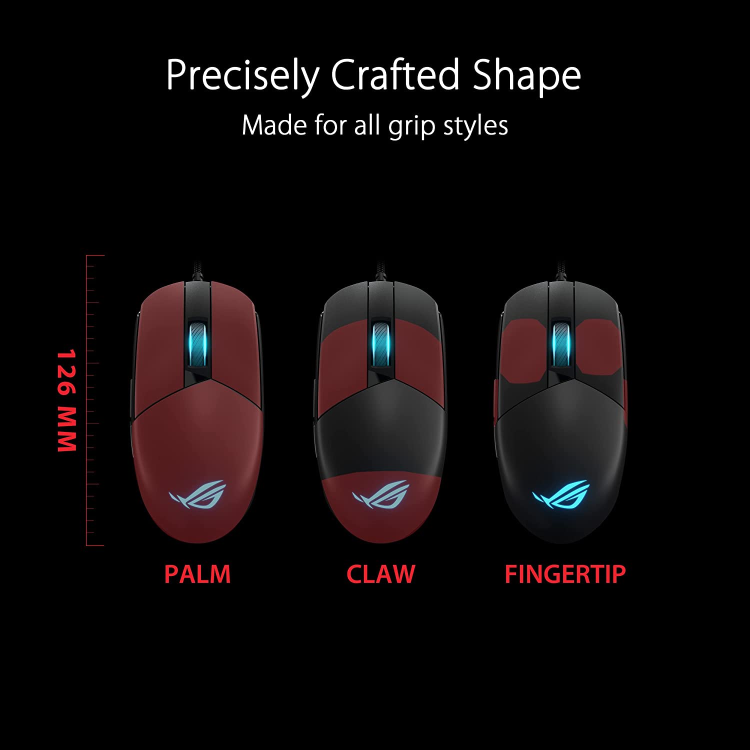 ASUS ROG Strix Impact III Lightweight Wired Gaming Mouse