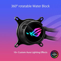 ASUS ROG Strix LC III 360 ARGB 360mm AIO CPU Liquid Cooler with 360° rotatable Water Block