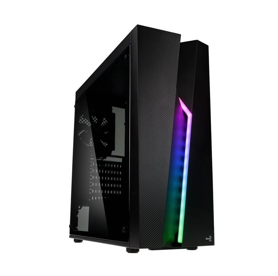 AeroCool Bolt RGB Full Acrylic Side Panel Mid-Tower Computer Case