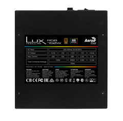 Aerocool LUX ARGB 750M 80+ Bronze Semi-Modular Power Supply