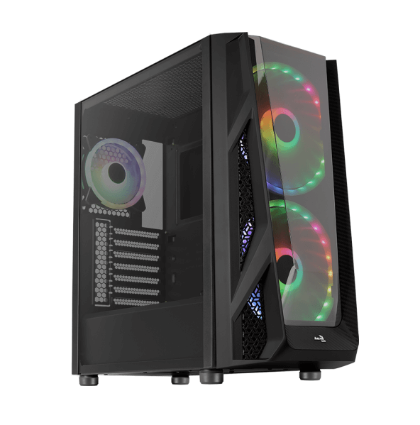 Aerocool NightHawk Duo Tempered Glass Edition ARGB Mid Tower Computer Case