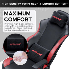 Anda Seat Luna Ergonomic Gaming Chair - Black/Red