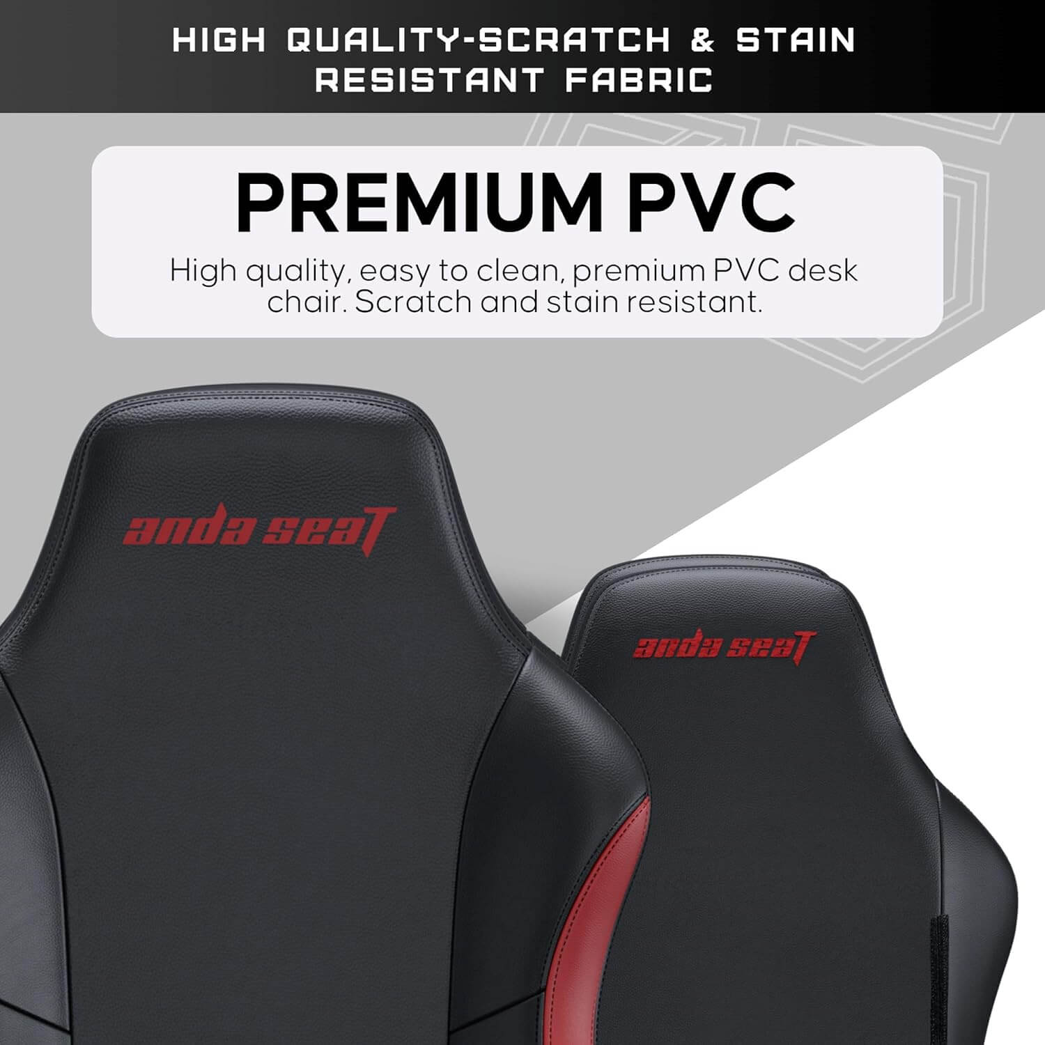 Anda Seat Luna Ergonomic Gaming Chair - Black/Red