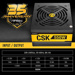 Antec CSK 550W 80+ Bronze Certified Power Supply