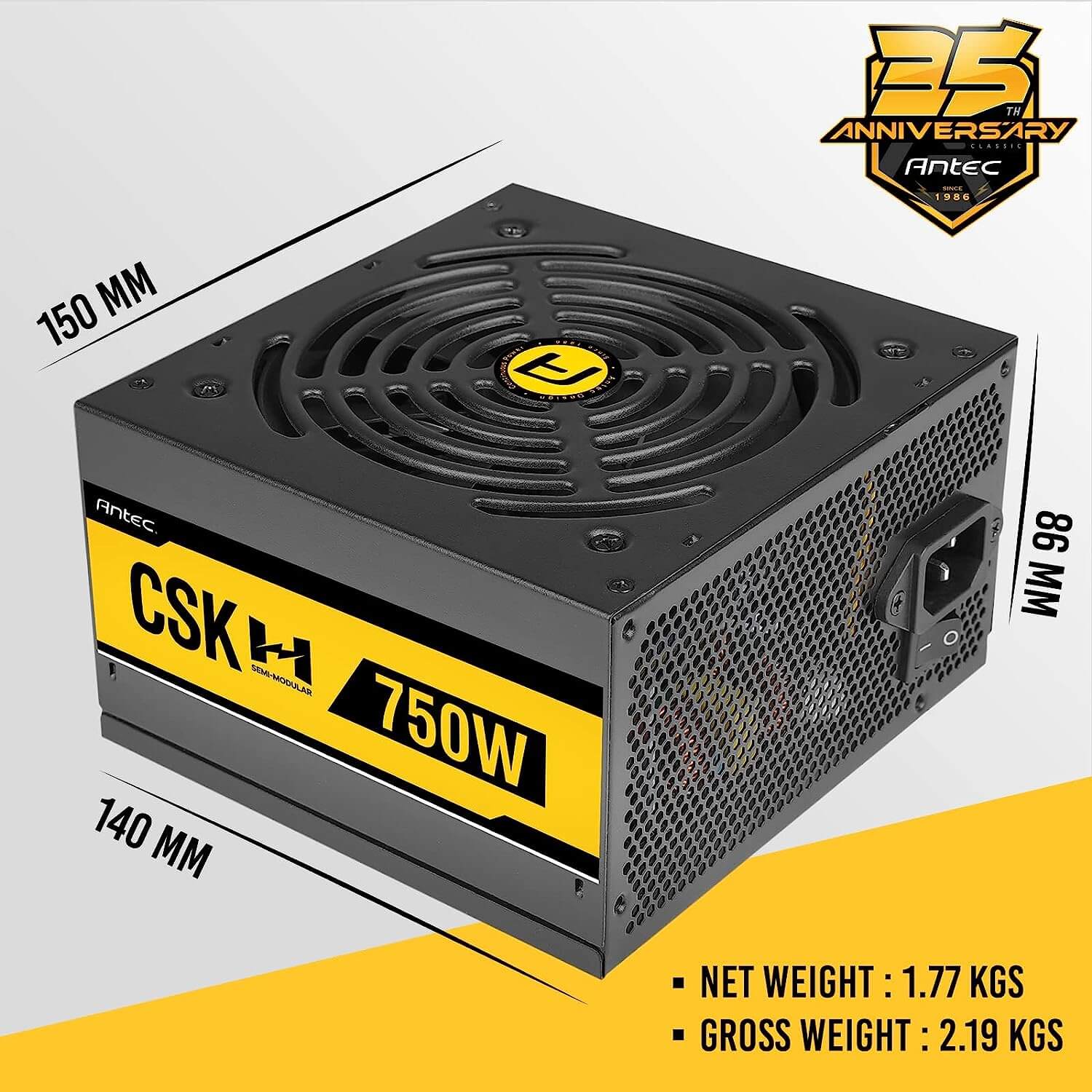 Antec CSK 750H 80+ Bronze Certified 750W Semi Modular Power Supply