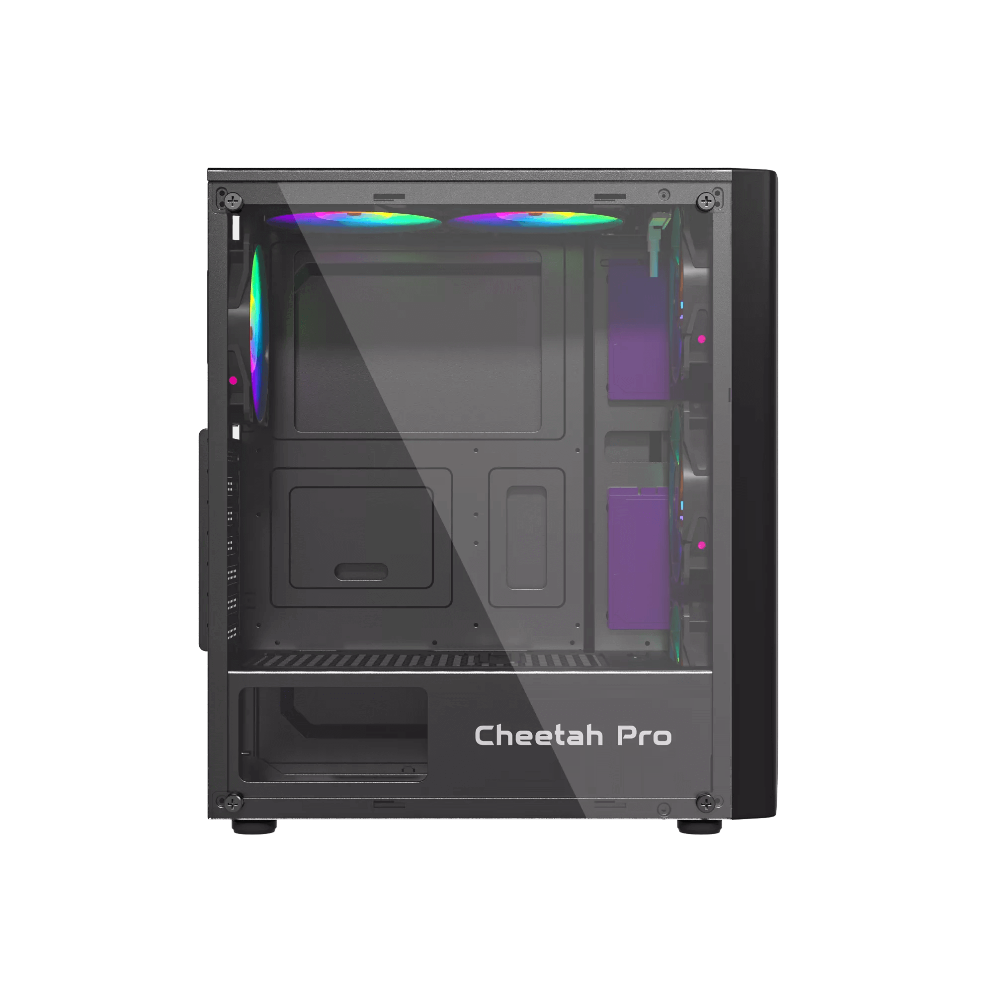 Boost Cheetah Pro RGB ATX Mid-Tower Computer Case with 3 RGB Fans Included