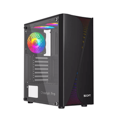 Boost Cheetah Pro RGB ATX Mid-Tower Computer Case with 3 RGB Fans Included