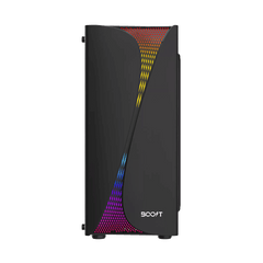 Boost Cheetah Pro RGB ATX Mid-Tower Computer Case with 3 RGB Fans Included