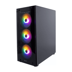 Boost Fox RGB ATX Mid-Tower Computer Case with 4 RGB Fans Included