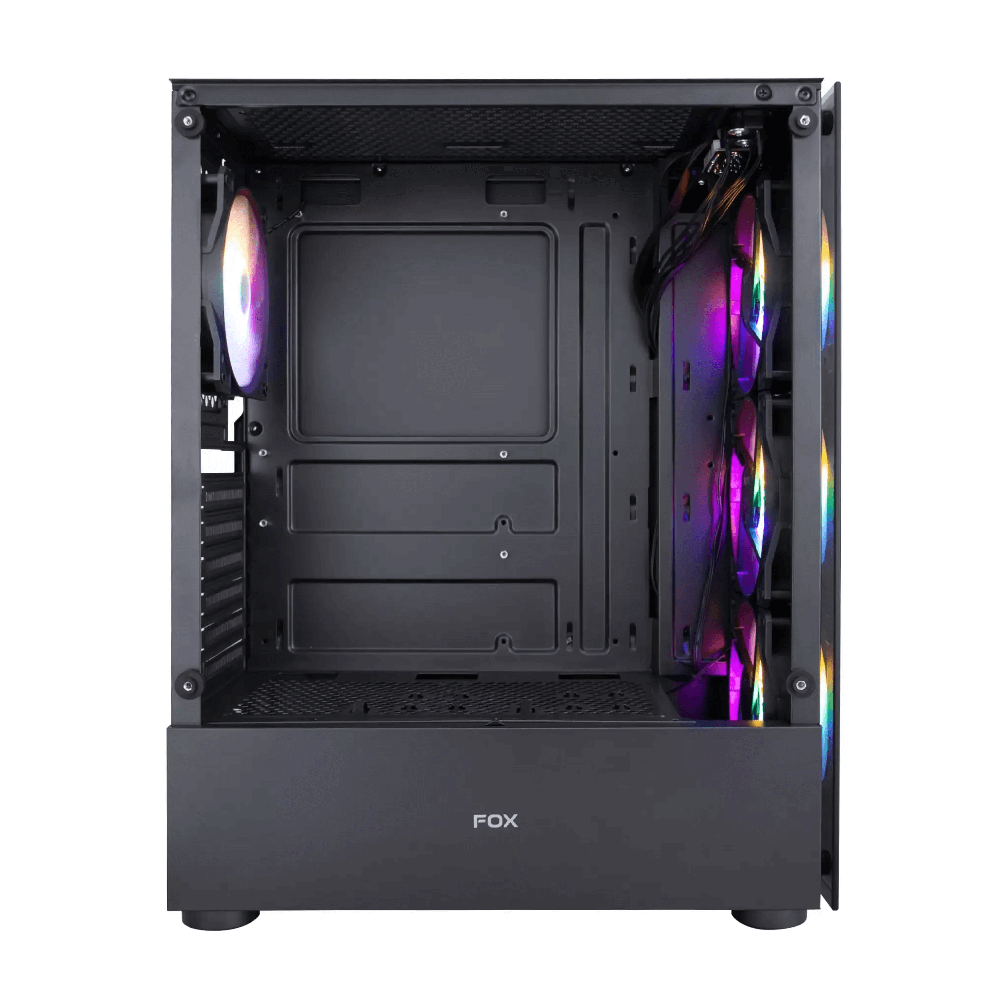 Boost Fox RGB ATX Mid-Tower Computer Case with 4 RGB Fans Included