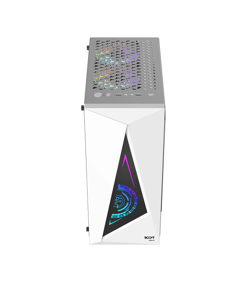 Boost Jaguar RGB ATX Mid-Tower Computer Case with 3 RGB Fans Included