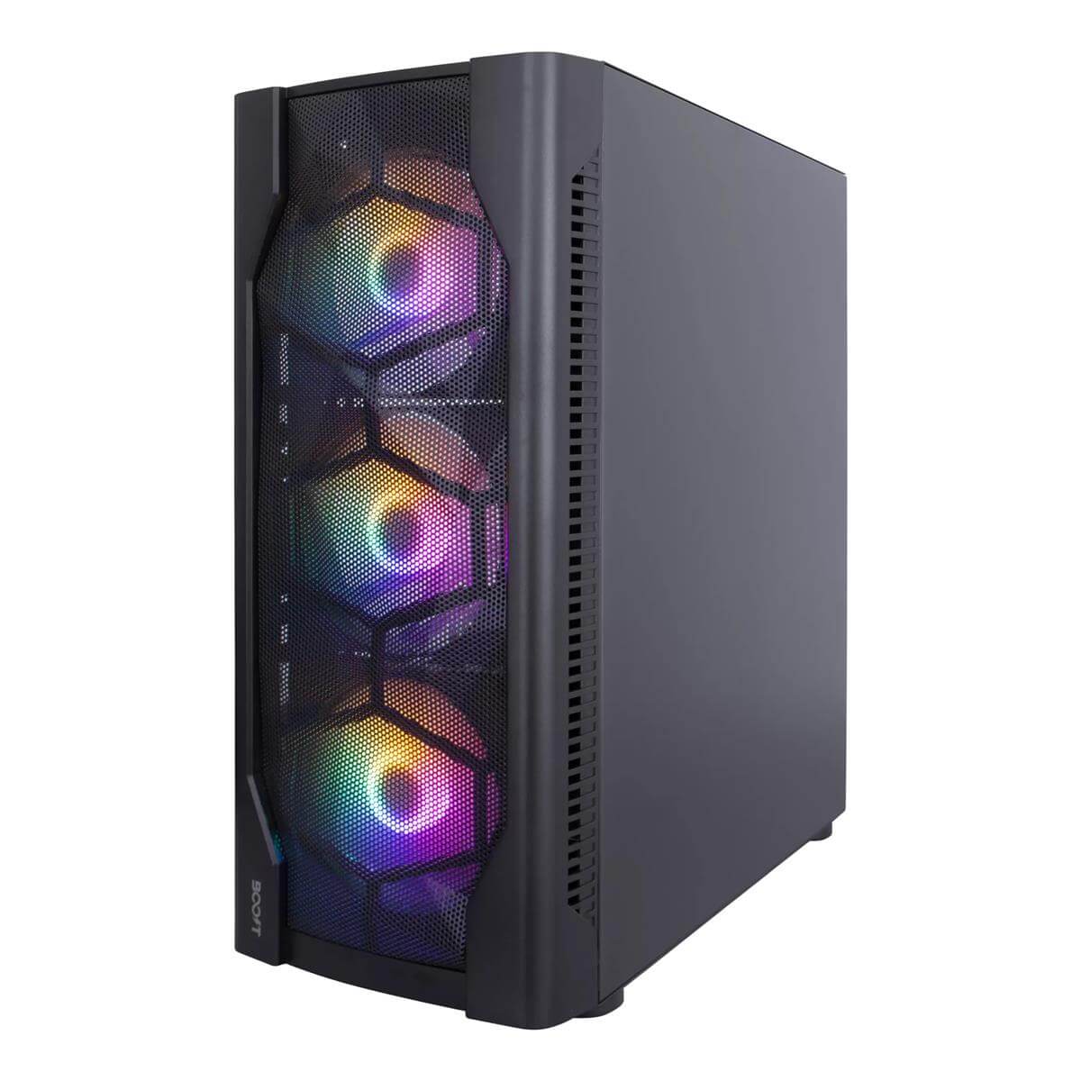 Boost Lion RGB ATX Mid-Tower Computer Case with 4 RGB Fans Included