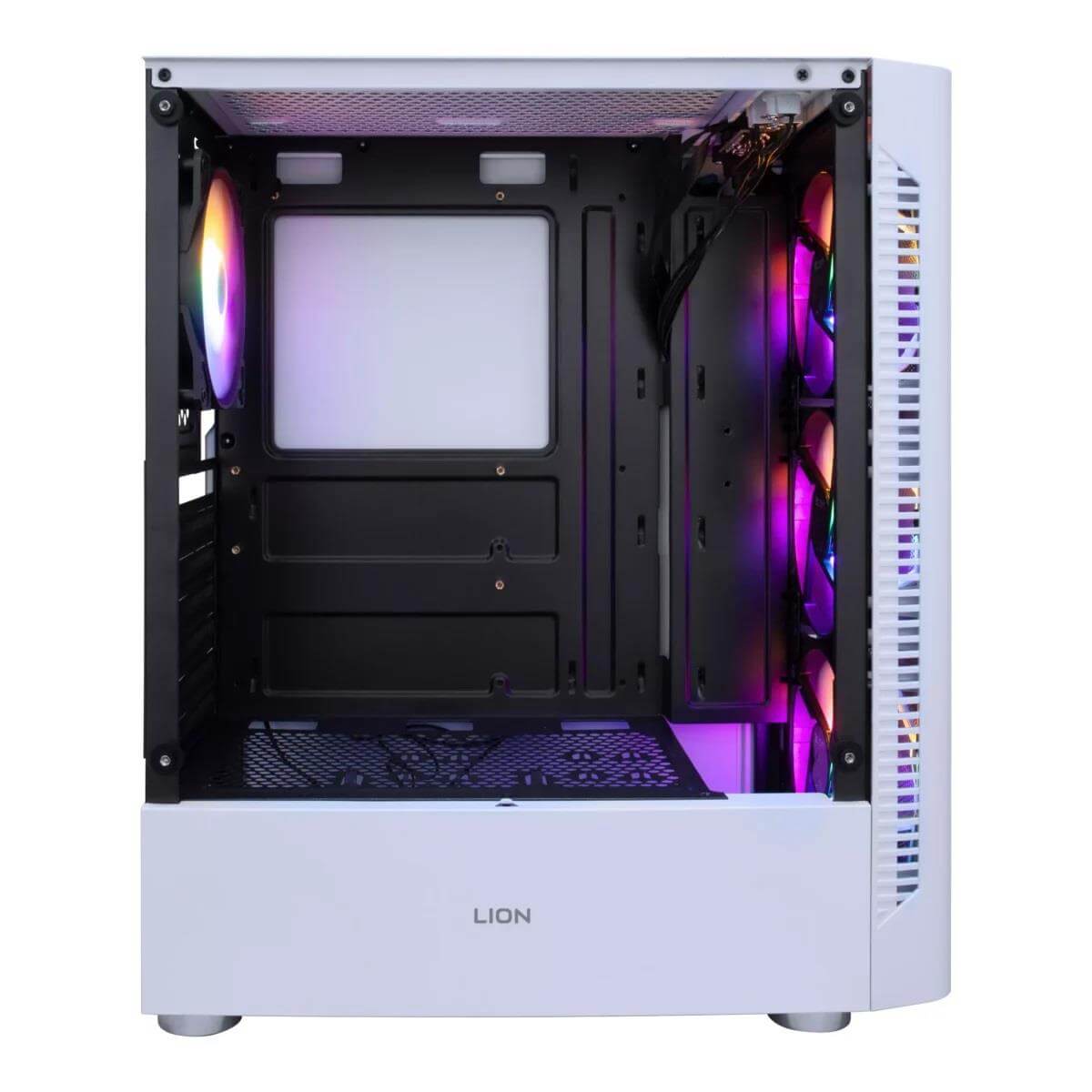 Boost Lion RGB ATX Mid-Tower Computer Case with 4 RGB Fans Included