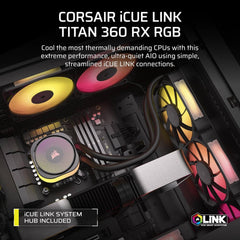 CORSAIR iCUE Link Titan 360 RX RGB 360mm AIO CPU Liquid Cooler