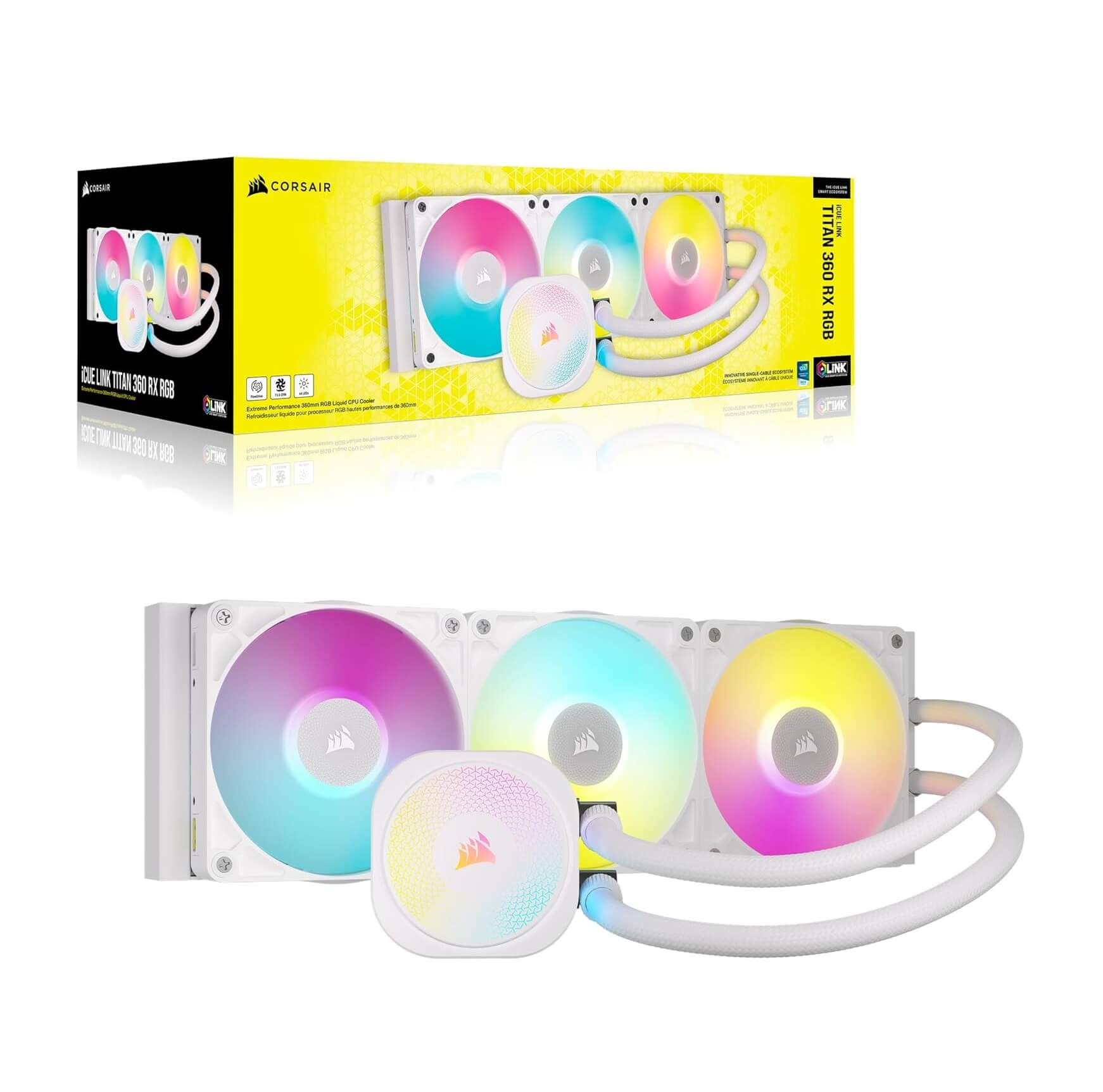 CORSAIR iCUE Link Titan 360 RX RGB 360mm AIO CPU Liquid Cooler