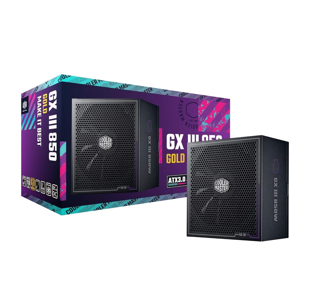 Cooler Master GX III Gold 850W 80+ Glod ATX3.0 Full Modular Power Supply