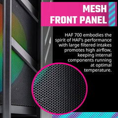 Cooler Master HAF 700 ARGB High Airflow E-ATX Full Tower Computer Case