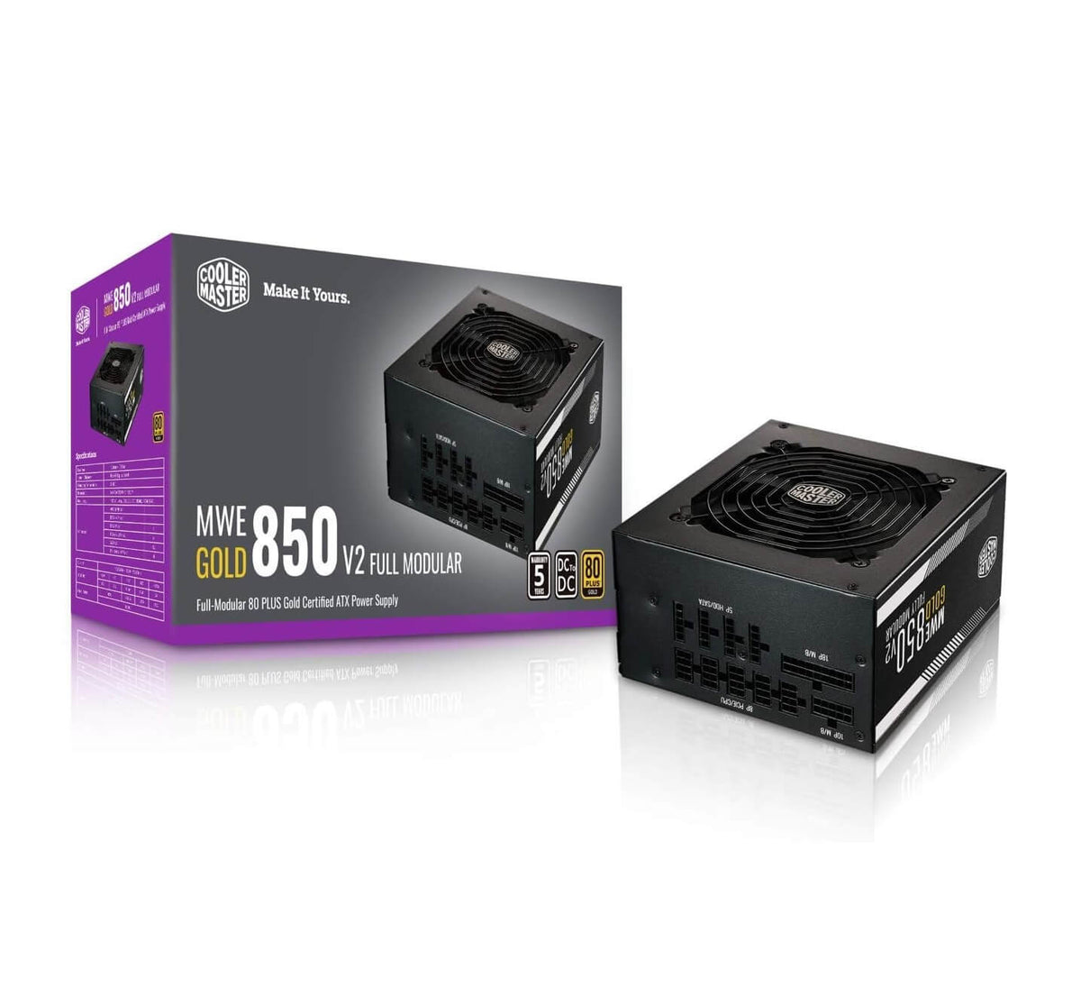 Cooler Master MWE Gold 850 V2 850W 80+ Gold Fully Modular Power Supply