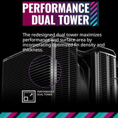 Cooler Master MasterAir MA824 Stealth Dual Tower CPU Air Cooler