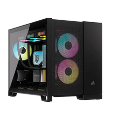 Corsair 2500D AIRFLOW Dual Chamber mATX Mid-Tower Computer Case - Black