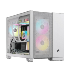 Corsair 2500D AIRFLOW Dual Chamber mATX Mid-Tower Computer Case - White