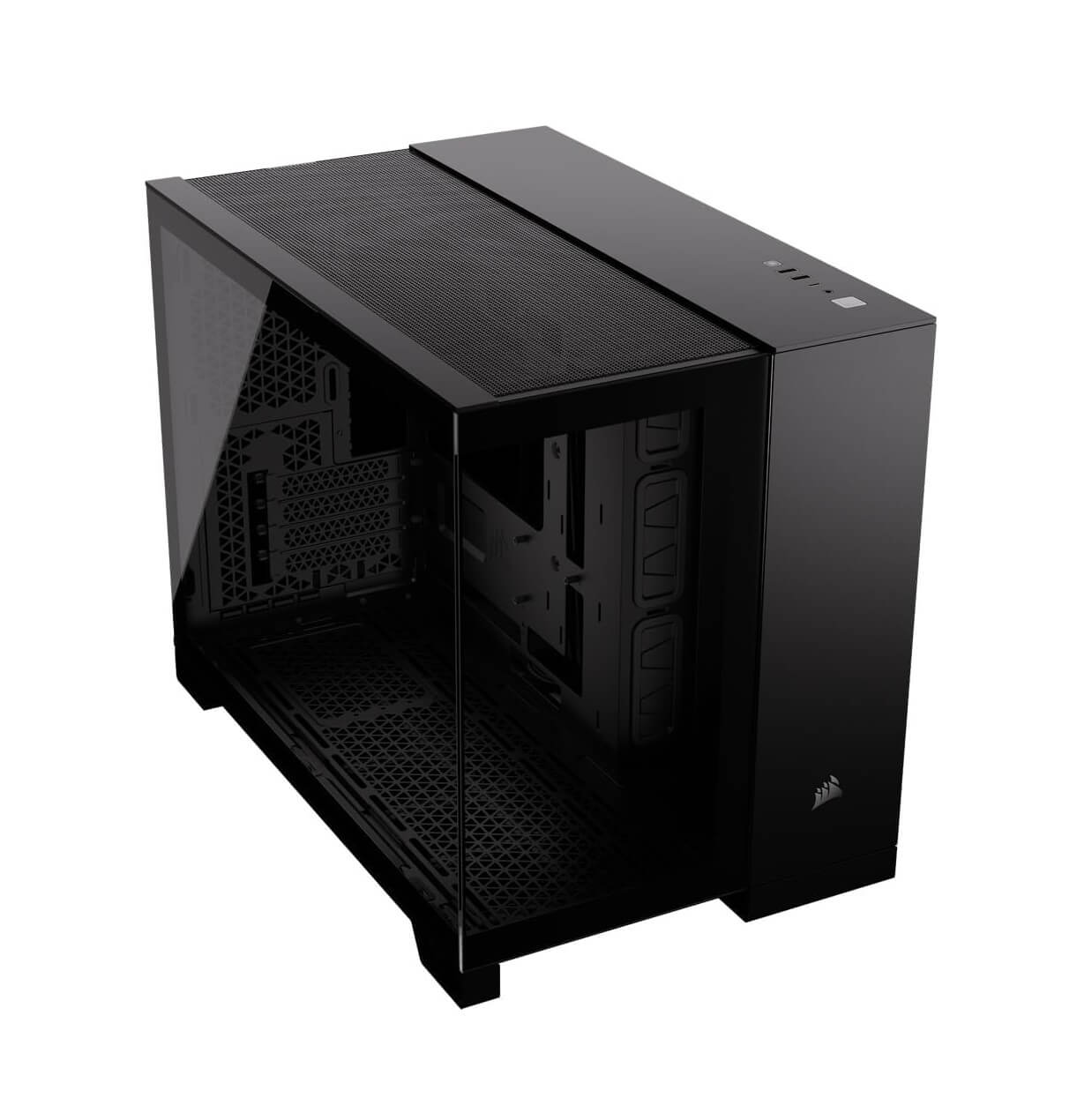 Corsair 2500X Dual Chamber mATX Mid-Tower Computer Case - Black