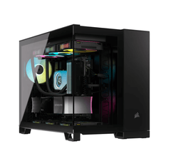 Corsair 2500X Dual Chamber mATX Mid-Tower Computer Case - Black