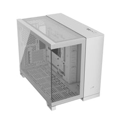 Corsair 2500X Dual Chamber mATX Mid-Tower Computer Case - White