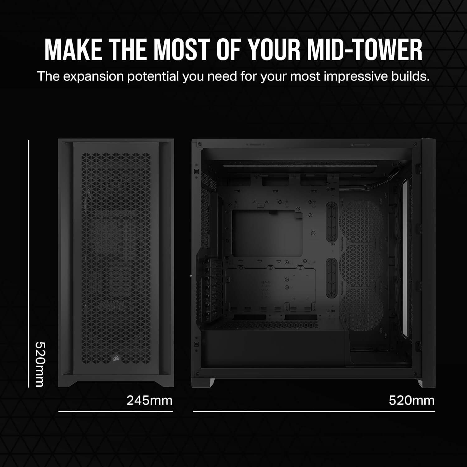 Corsair 5000D CORE AIRFLOW ATX Mid-Tower Computer Case - Black