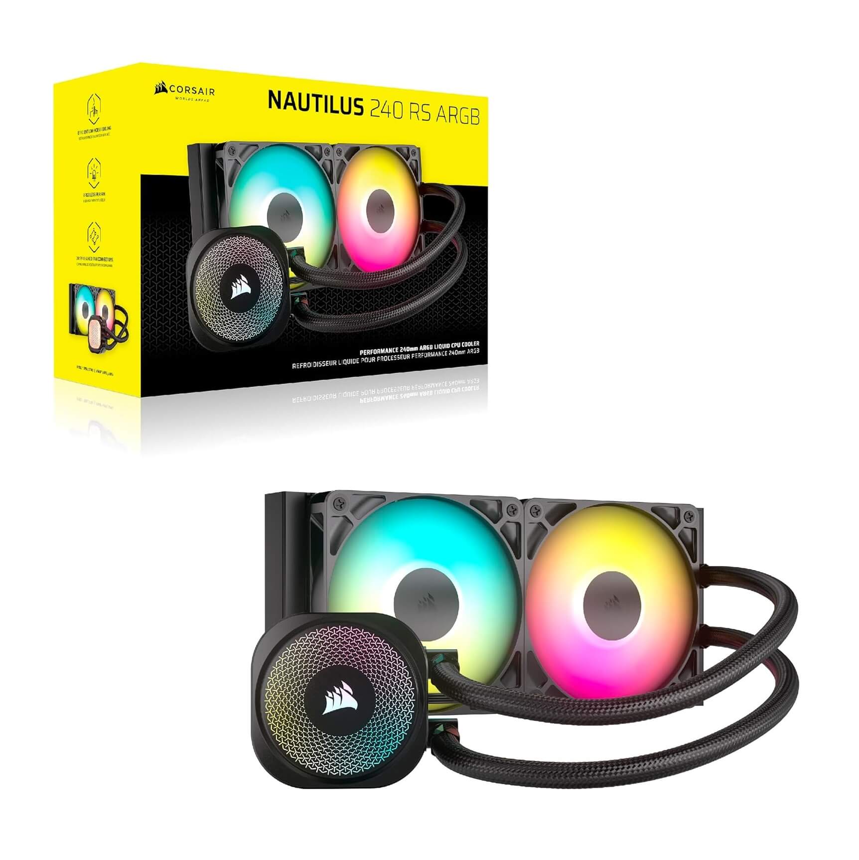 Corsair Nautilus 240 RS ARGB 240mm AIO CPU Liquid Cooler