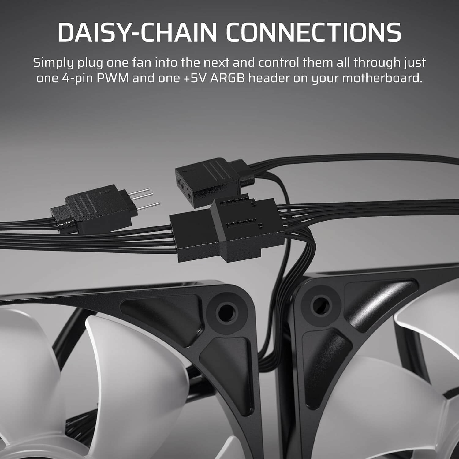 Corsair RS120 ARGB 120mm PWM Daisy-Chain Connection Case Fan - Single Fan