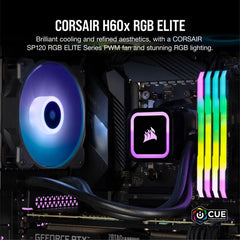 Corsair iCUE H60x RGB Elite 120mm AIO Liquid CPU Cooler