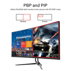 EASE PG34RWI 34" 2K WQHD IPS Curved Ultrawide Monitor