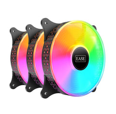 Ease EAF12MB 120mm ARGB Computer Case Fan - 3 in 1 Pack