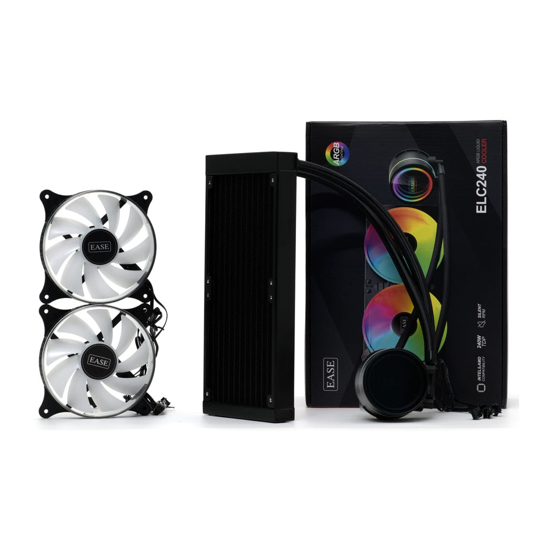 EASE ELC240 ARGB AIO 240mm Liquid CPU Cooler