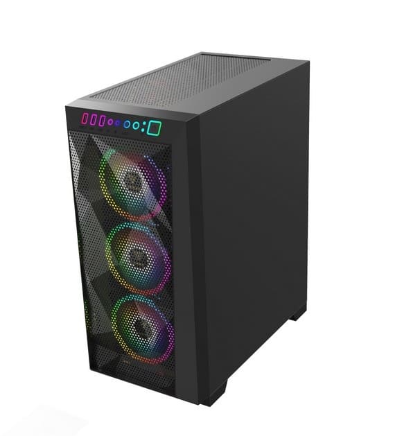 Gamdias Athena M1 Elite RGB ATX Mid-Tower Computer Case with 3 ARGB Fan