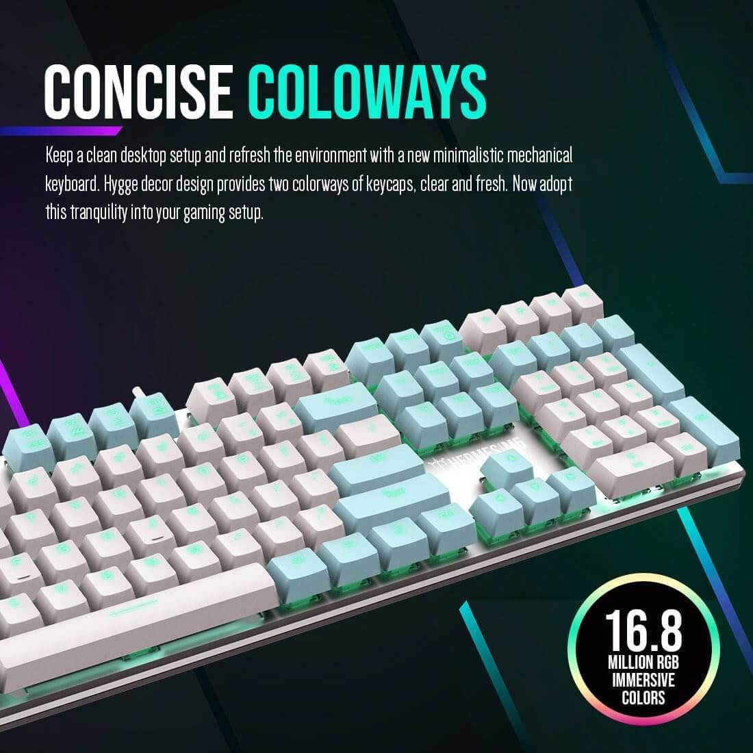 Gamdias HERMES M5 Mechanical Gaming Keyboard - Blue Switches